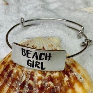 NEW! BEACH GIRL Silver Charm Bracelet